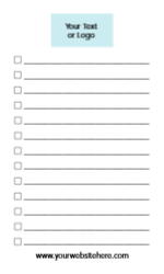 3x5 Vertical Cards - Checklist