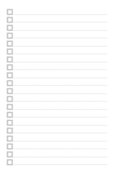 4x6 Vertical Cards - Checklist