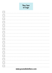 5x7 Vertical Cards - Checklist