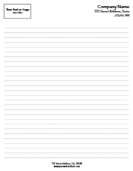 8.5x11 (Letter) - Ruled