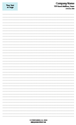 8.5x14 (Legal) - Ruled