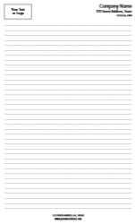 8.5x14 (Legal) - Ruled