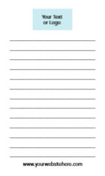 3x5 Vertical Cards - Ruled