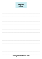 5x7 Vertical Cards - Ruled