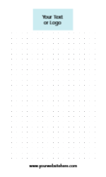 3x5 Vertical Cards - Dot Grid