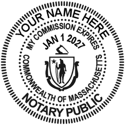 Massachusetts (MA) - Design #1 - Notary