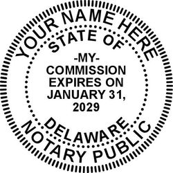 Seal Design #1 - Acknowledgment Language Stamp