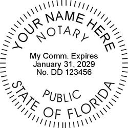 Seal Design #1 - Acknowledgment Language Stamp