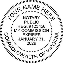 Seal Design #1 - Acknowledgment Language Stamp