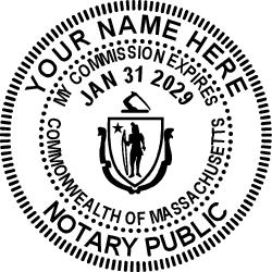 Massachusetts (MA) - Seal Design #1 - Jurat