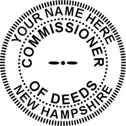 Seal Design #2 - Commissioner of Deeds - Signature Witness Language Stamp