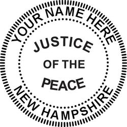 Seal Design #2 - Justice of The Peace - True Copy Language Stamp