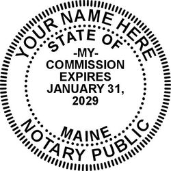 Seal Design #1 - Acknowledgment Language Stamp