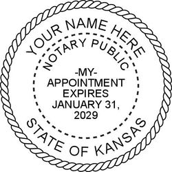 Seal Design #1 - Acknowledgment Language Stamp