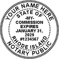 Seal Design #1 - Signature Witness Language Stamp