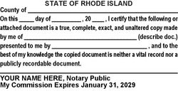 Seal Design #1 - True Copy Language Stamp