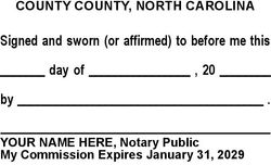 Jurat Language Stamp