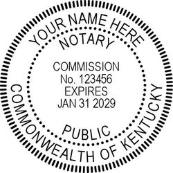 Seal Design #1 - Acknowledgment Language Stamp