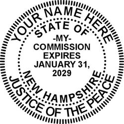 Seal Design #1 - Acknowledgment Language Stamp