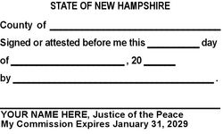 Seal Design #1 - Signature Witness Language Stamp