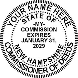 Seal Design #1 - Acknowledgment Language Stamp