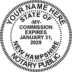 Seal Design #1 - Jurat Language Stamp