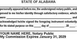 Acknowledgment Language Stamp