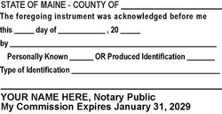 Acknowledgment Language Stamp