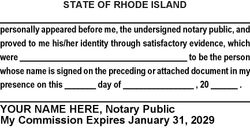 Signature Witness Language Stamp