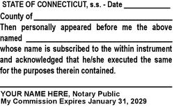 Acknowledgment Language Stamp