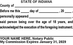 Acknowledgment Language Stamp