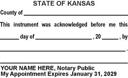 Acknowledgment Language Stamp