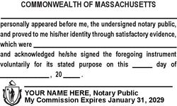 Massachusetts (MA) - Acknowledgment