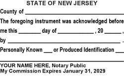 Acknowledgment Language Stamp