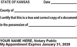 True Copy Language Stamp