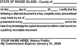 True Copy Language Stamp