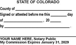 Signature Witness Language Stamp