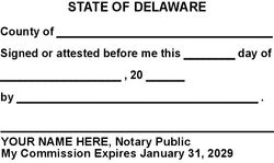 Signature Witness Language Stamp