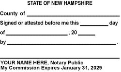 New Hampshire (NH) - Signature Witness