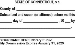 Jurat Language Stamp