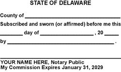 Jurat Language Stamp