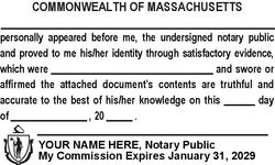 Massachusetts (MA) - Jurat
