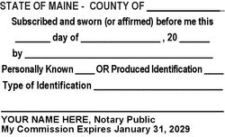 Jurat Language Stamp