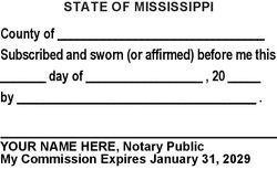 Jurat Language Stamp