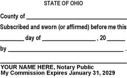 Jurat Language Stamp