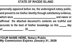 Jurat Language Stamp