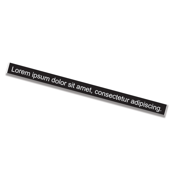 1" x 8" Nameplate