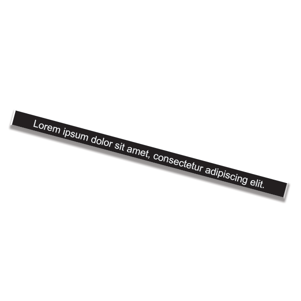 1" x 8" Nameplate