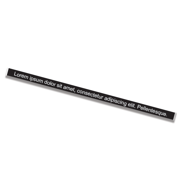 1" x 8" Nameplate