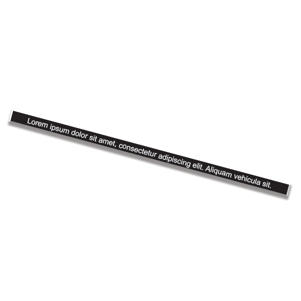 1" x 8" Nameplate
